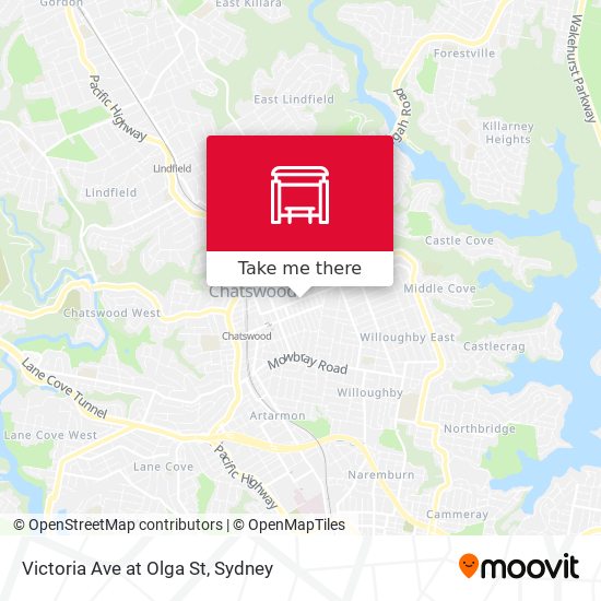 Victoria Ave at Olga St map