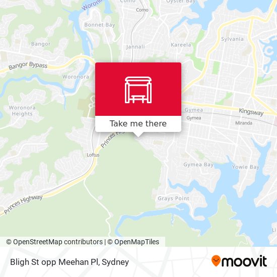 Bligh St opp Meehan Pl map