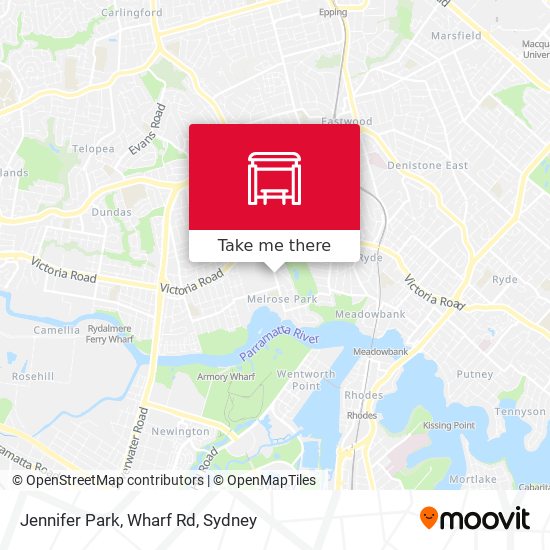 Jennifer Park, Wharf Rd map