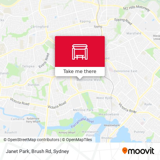 Janet Park, Brush Rd map