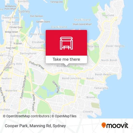 Cooper Park, Manning Rd map
