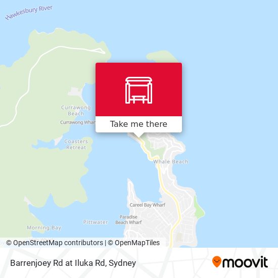 Barrenjoey Rd at Iluka Rd map