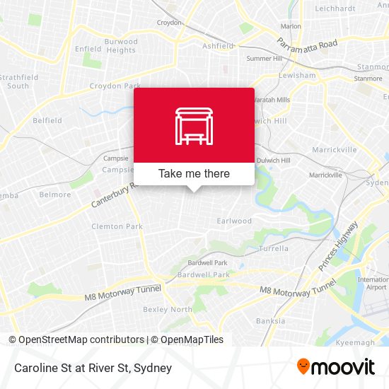 Caroline St at River St map