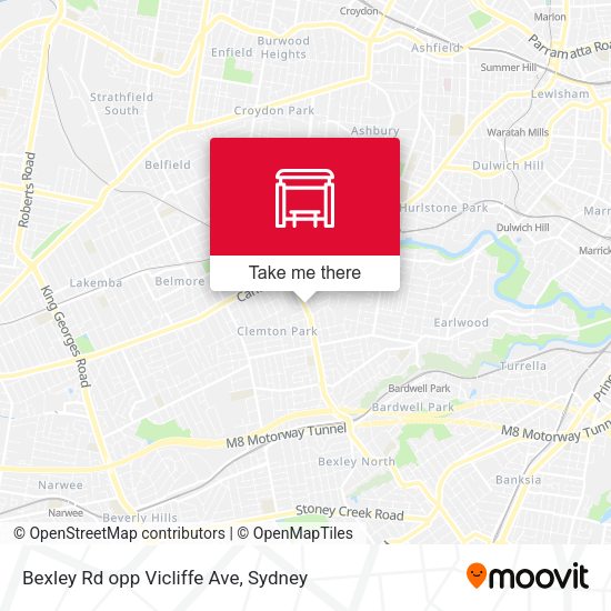Bexley Rd opp Vicliffe Ave map