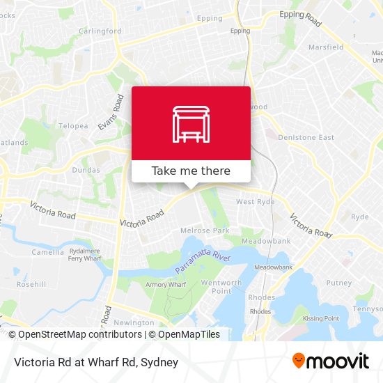 Victoria Rd at Wharf Rd map