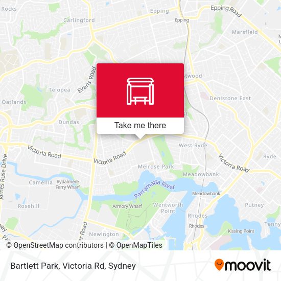 Bartlett Park, Victoria Rd map