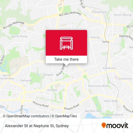 Alexander St at Neptune St map