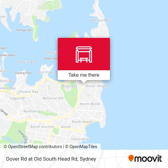 Dover Rd at Old South Head Rd map
