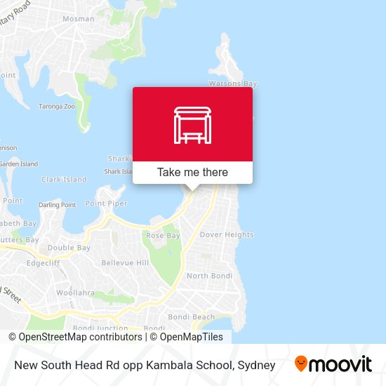 New South Head Rd opp Kambala School map