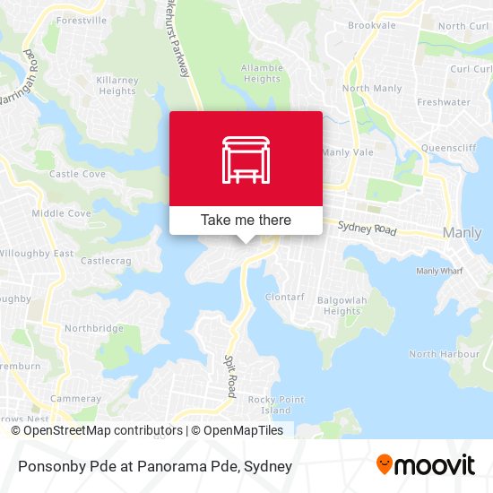 Ponsonby Pde at Panorama Pde map