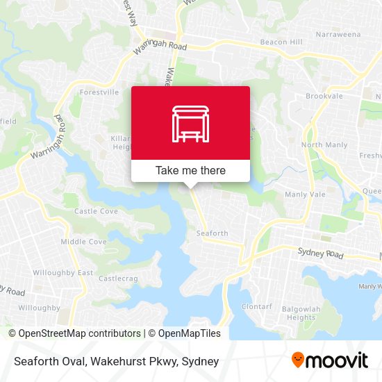 Seaforth Oval, Wakehurst Pkwy map