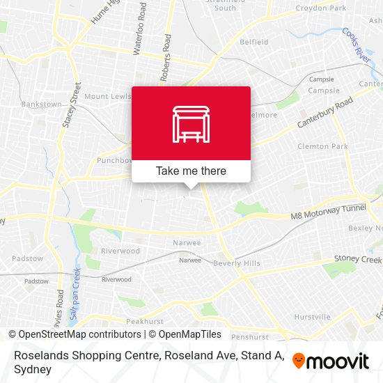 Roselands Shopping Centre, Roseland Ave, Stand A map