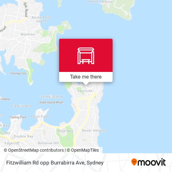 Fitzwilliam Rd opp Burrabirra Ave map