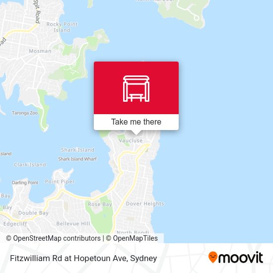 Fitzwilliam Rd at Hopetoun Ave map