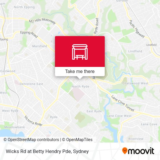Wicks Rd at Betty Hendry Pde map