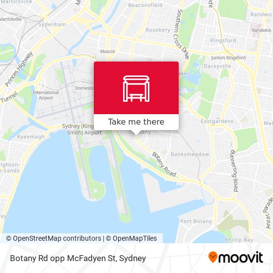 Botany Rd opp McFadyen St map