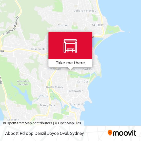 Mapa Abbott Rd opp Denzil Joyce Oval