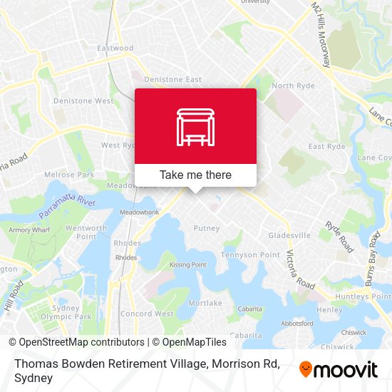 Thomas Bowden Retirement Village, Morrison Rd map