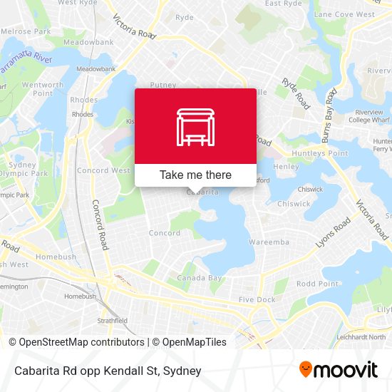 Cabarita Rd opp Kendall St map