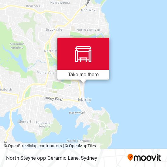 North Steyne opp Ceramic Lane map
