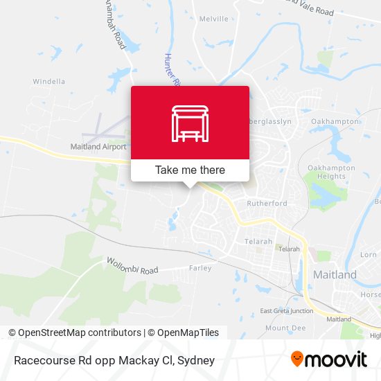 Racecourse Rd opp Mackay Cl map