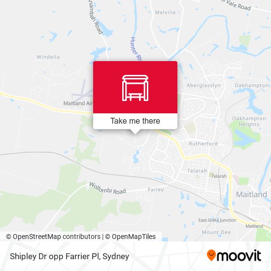 Shipley Dr opp Farrier Pl map