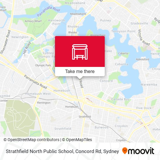 Mapa Strathfield North Public School, Concord Rd