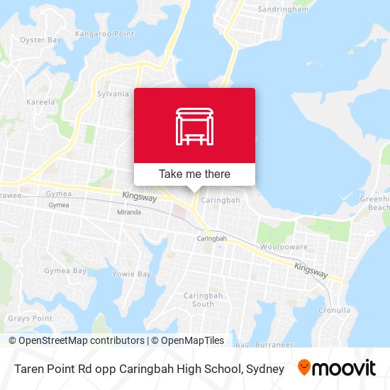 Taren Point Rd opp Caringbah High School map
