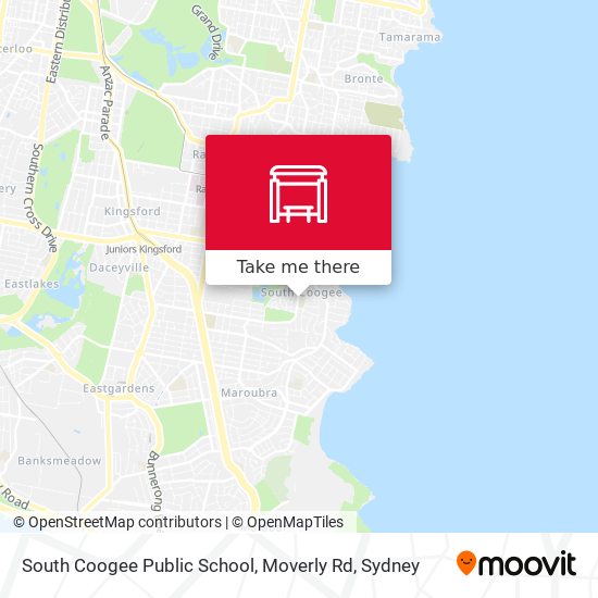 South Coogee Public School, Moverly Rd map