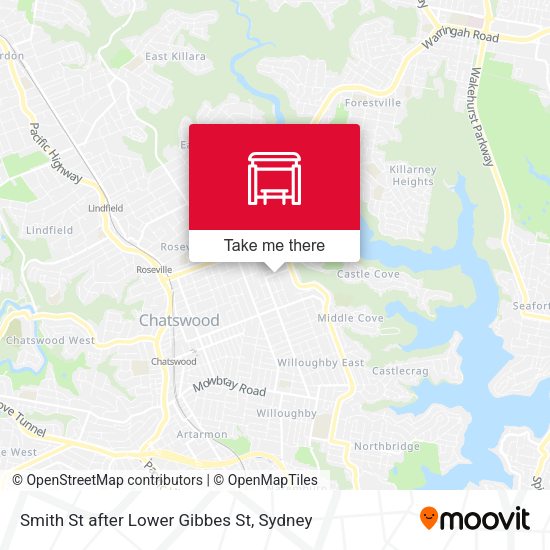 Smith St after Lower Gibbes St map