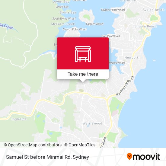 Samuel St before Minmai Rd map