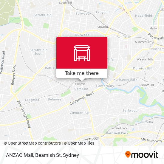 Mapa ANZAC Mall, Beamish St
