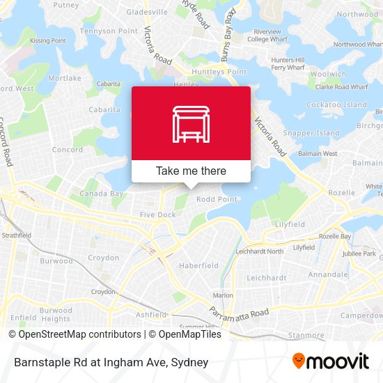 Barnstaple Rd at Ingham Ave map
