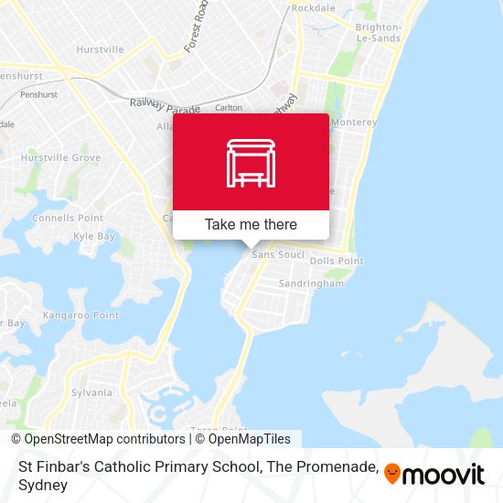 St Finbar's Catholic Primary School, The Promenade map