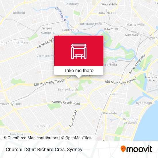 Churchill St at Richard Cres map
