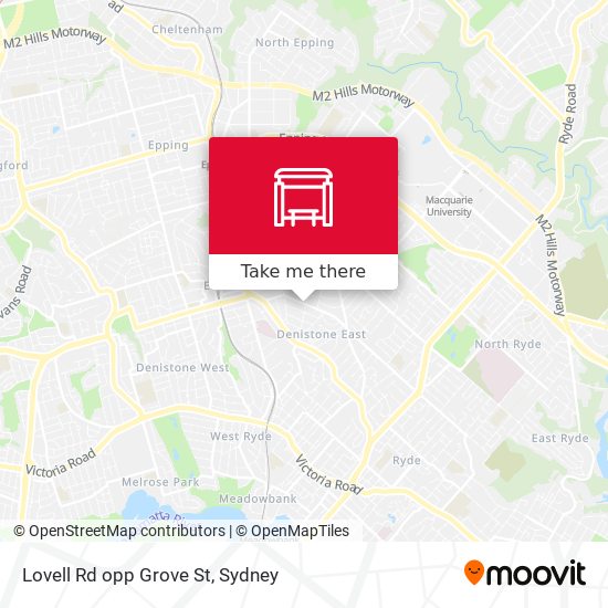 Lovell Rd opp Grove St map