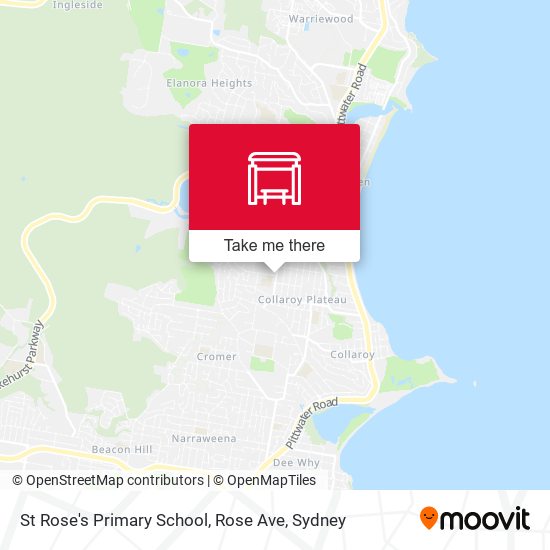 St Rose's Primary School, Rose Ave map