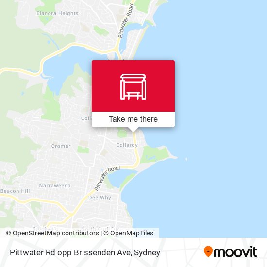 Pittwater Rd opp Brissenden Ave map