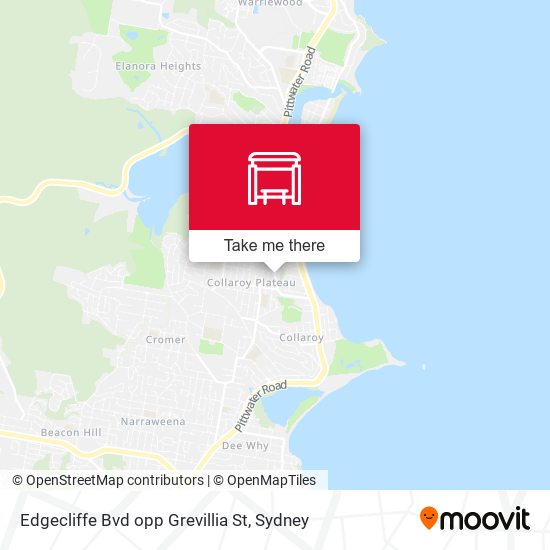 Edgecliffe Bvd opp Grevillia St map