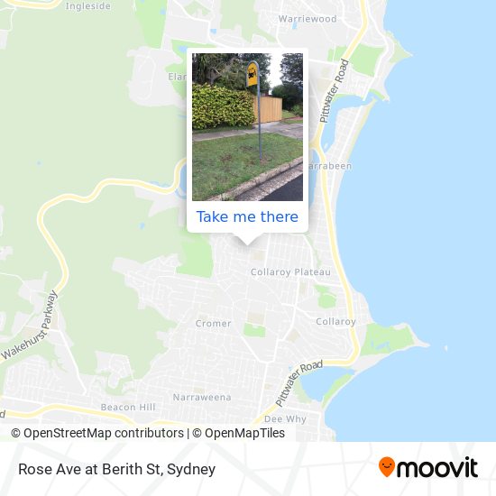 Rose Ave at Berith St map