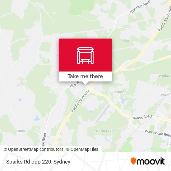 Sparks Rd opp 220 map