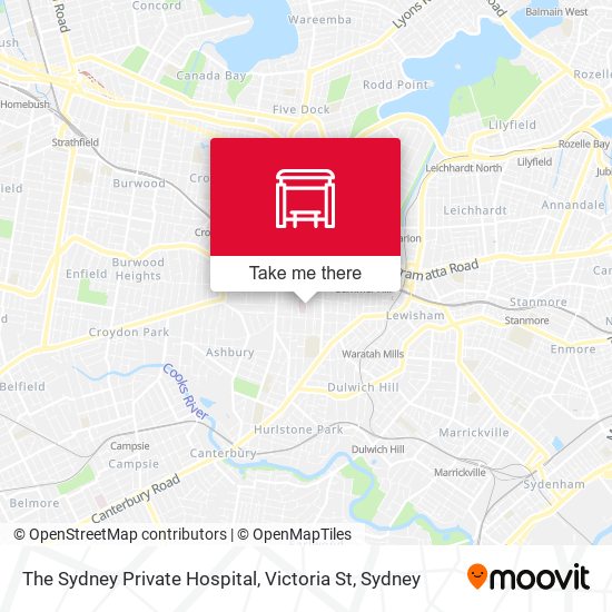 The Sydney Private Hospital, Victoria St map