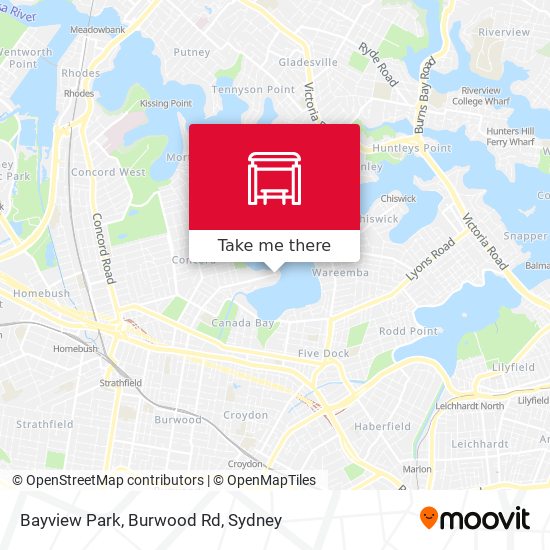 Bayview Park, Burwood Rd map