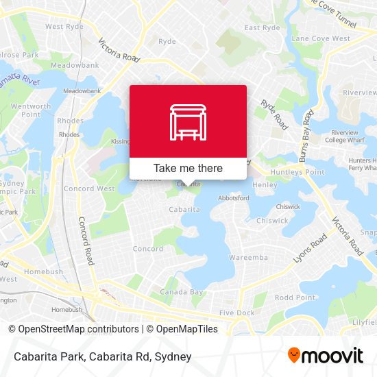 Cabarita Park, Cabarita Rd map