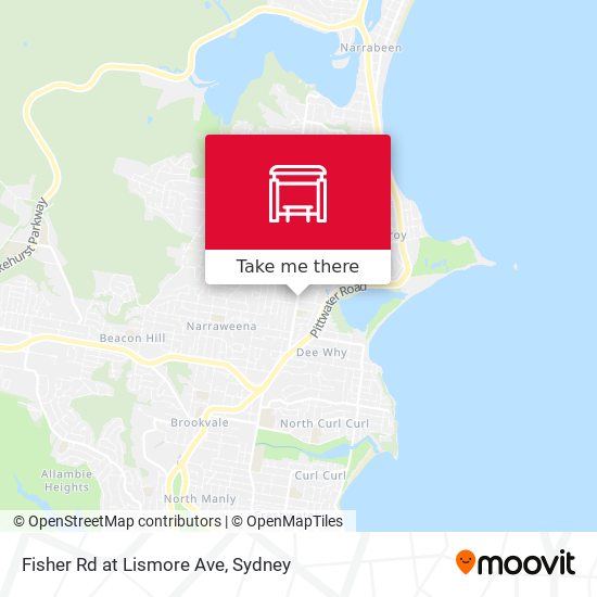 Fisher Rd at Lismore Ave map