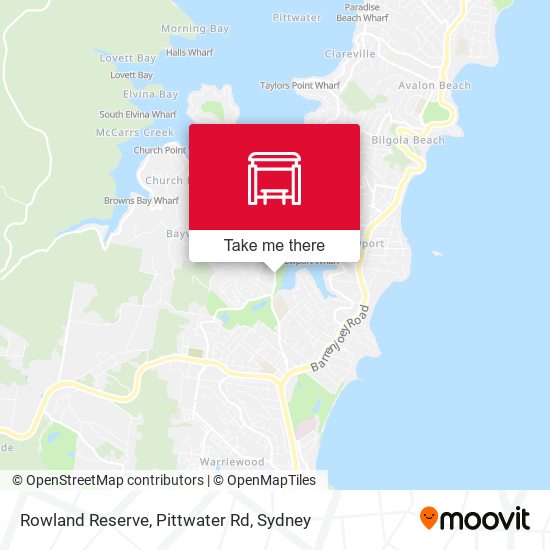 Rowland Reserve, Pittwater Rd map