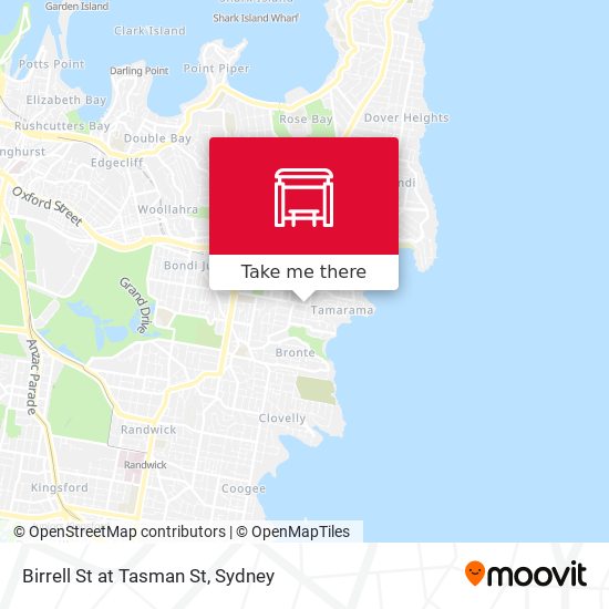 Birrell St at Tasman St map