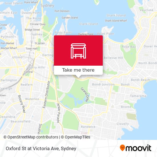 Oxford St at Victoria Ave map