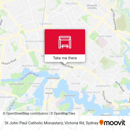 St John Paul Catholic Monastery, Victoria Rd map