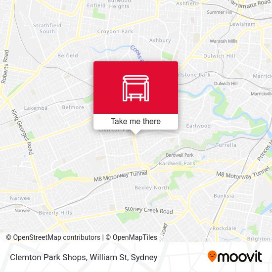 Clemton Park Shops, William St map